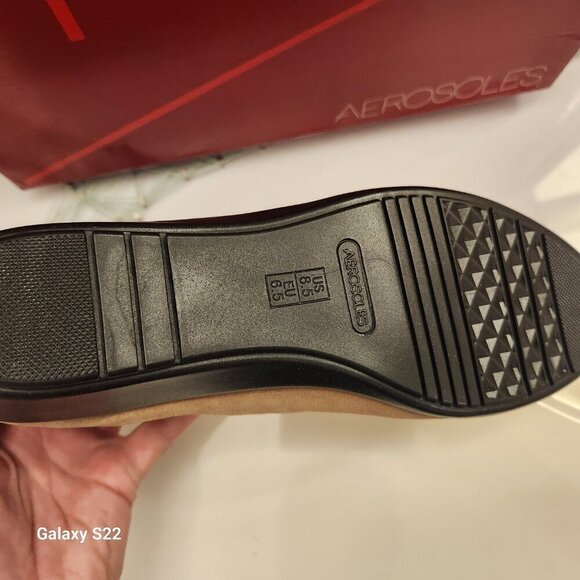 Aerosoles "Allowance" Tan Suede Wedge Booties. NIB. Size 8.5 - Picture 7 of 13